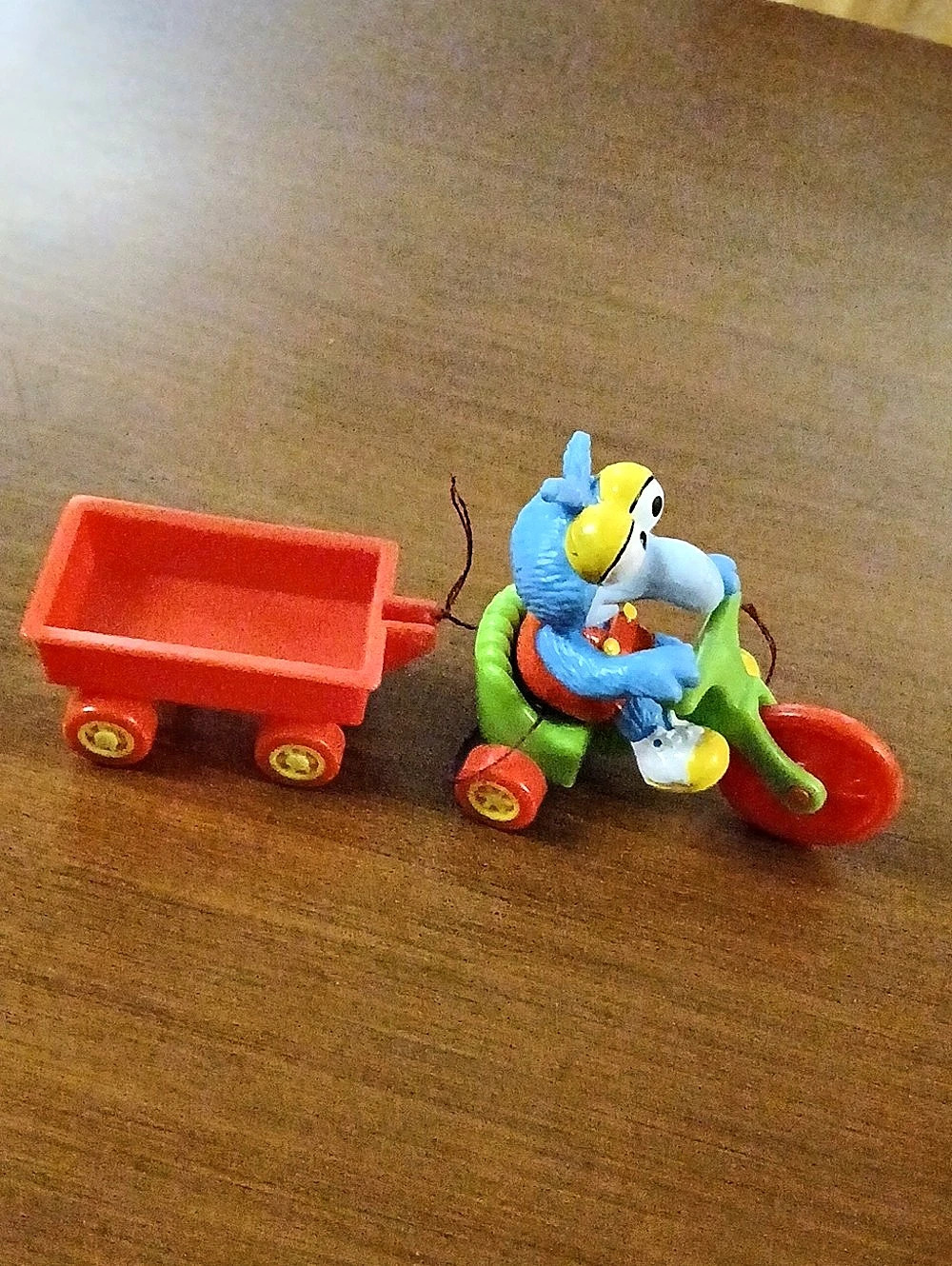 1985 McDonald's Muppet Babies Baby Gonzo on Tricycle Happy Meal Retro Collectibl